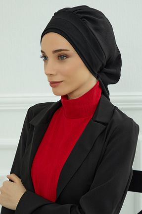 شال مشکی زنانه پنبه پلی استر Aisha