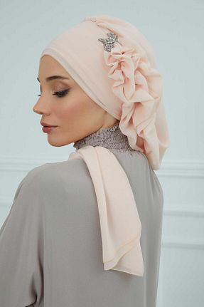 شال بژ زنانه شیفون Aisha