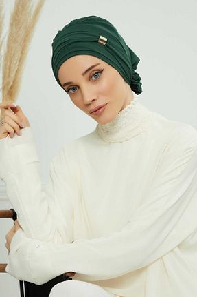 شال سبز زنانه شیفون Aisha