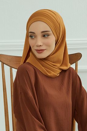 شال سرمه ای زنانه پنبه پلی استر Aisha