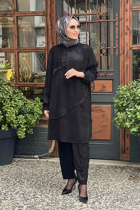 تونیک حجاب مشکی زنانه ویسکون MissWhence - کد 867613664