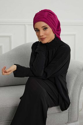 شال صورتی زنانه شیفون Aisha