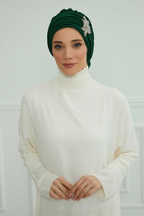 شال سبز زنانه شیفون Aisha