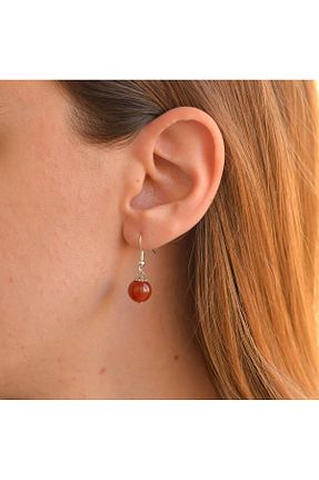 گوشواره جواهر سفید سنگ طبیعی Taş Sandığı - کد 57058943