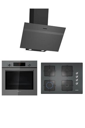 ست هود و اجاق گاز طوسی گارانتی نمایندگی رسمی Siemens - کد 868512421
