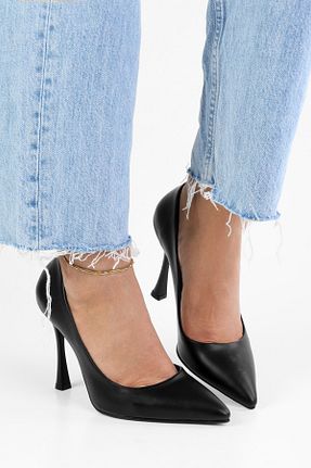 کفش استایلیتو مشکی پاشنه نازک Shoeberry - کد 867265340
