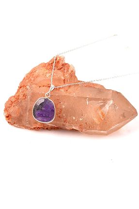 گردنبند جواهر رنگی زنانه سنگ طبیعی Taş Sandığı - کد 284995780