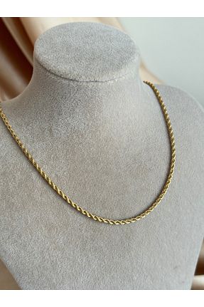 گردنبند استیل ( فولاد ) زرشکی زنانه استیل ضد زنگ Nour Co - کد 867640754