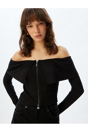 رویه مشکی زنانه اسلیم Koton - کد 857166050