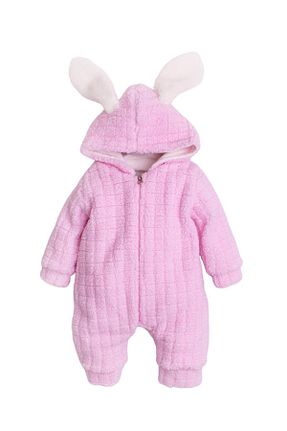 سرهمی فضانوردی صورتی بچه گانه پنبه ای Chicsy Baby - کد 868518687