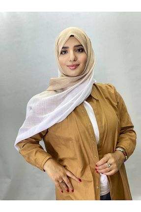 شال سفید زنانه مخلوط کتان ALDAİR - کد 867669970