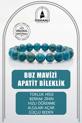 دستبند جواهر آبی زنانه سنگ طبیعی OSMANLI DOĞAL TAŞ - کد 665796244