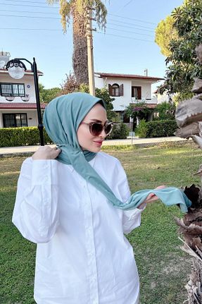 شال آبی زنانه پنبه پلی استر SAYRA - کد 867680257
