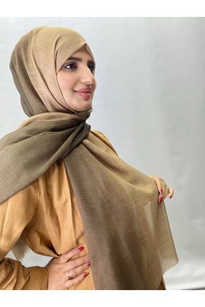 شال بژ زنانه مخلوط کتان ALDAİR - کد 867670412