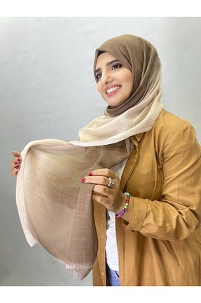 شال بژ زنانه مخلوط کتان ALDAİR - کد 867670219