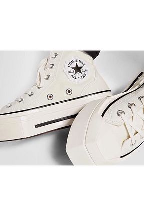 کفش اسنیکر بژ زنانه بند دار Converse - کد 837767163