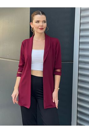 کت زرشکی زنانه سایز بزرگ EMZAGİYİM - کد 867747689