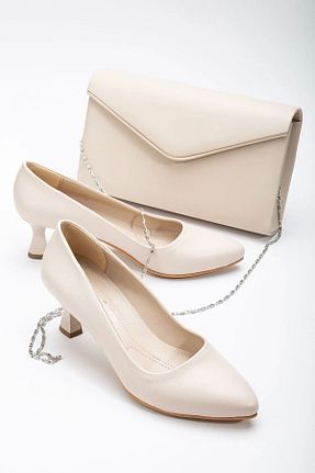 کفش مجلسی بژ زنانه پارچه ای SOFT FASHION - کد 868540731
