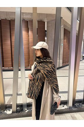 شال گردن قهوه ای زنانه مخملی Dia Blanco - کد 867781999