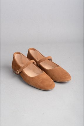 بابت قهوه ای زنانه چرم خالص SEÇ KUNDURA - کد 867776836