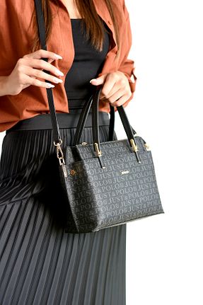 کیف دوشی مشکی زنانه چرم مصنوعی Just Polo - کد 868547264