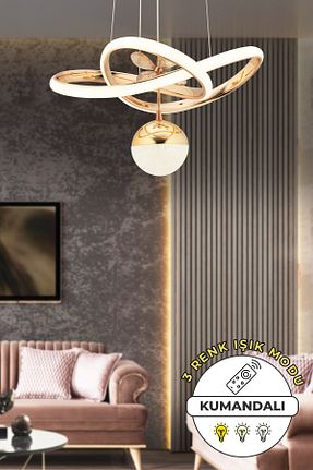 لوستر طلائی آلومینیوم Capella Aydınlatma - کد 867761495