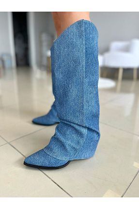بوت / نیم بوت آبی زنانه ضد آب EVASAMLİSHOESBAG - کد 867762337