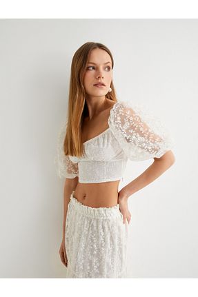 بلوز نباتی زنانه ساده Koton - کد 829748935