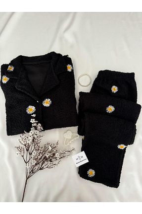 ست لباس راحتی مشکی زنانه Puantiyeli MH Moony Homewears - کد 867826273