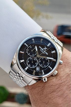 ساعت مچی مشکی مردانه 41-45 میلی متر Daniel Klein - کد 869669707