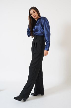 شلوار مشکی زنانه پلی استر Pafi Moda - کد 867835497