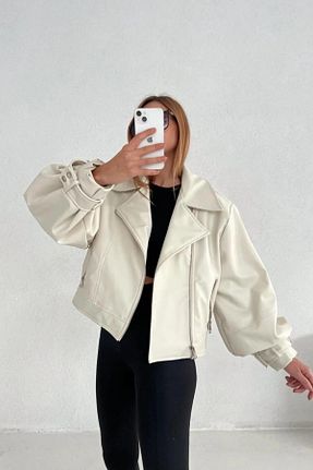 کت بژ زنانه رگولار Laleli Butik - کد 867880483