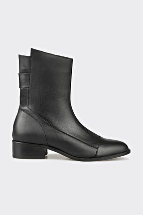 بوت / نیم بوت مشکی زنانه چرم خالص Elle - کد 868634454