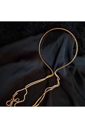 تاج طلائی زنانه سنگ کریستال MARYY - کد 865321103