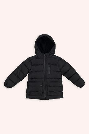 پالتو پشمی مشکی بچه گانه رگولار Panço - کد 868648004