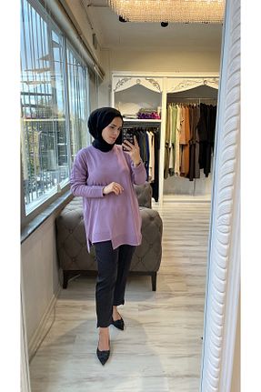 تونیک حجاب بنفش زنانه تریکو Invee - کد 867973567