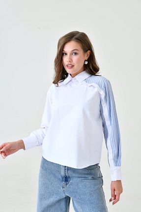 پیراهن سفید زنانه کراپ MAMAYAGA - کد 867982340