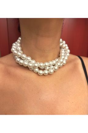 گردنبند مروارید سفید Atelier Çağla - کد 867976435