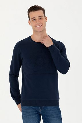 سوئیشرت سرمه ای مردانه ساده U.S. Polo Assn. - کد 839581694