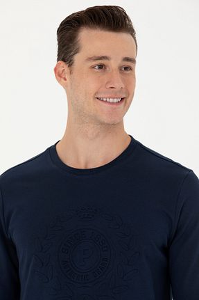 سوئیشرت سرمه ای مردانه ساده U.S. Polo Assn. - کد 839581694