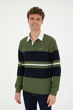 سوئیشرت سبز مردانه ساده U.S. Polo Assn. - کد 834595100