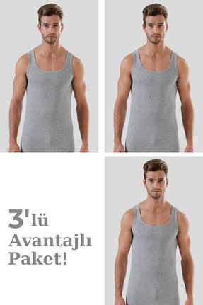 رکابی طوسی مردانه پنبه ای Arma Yıldız - کد 270891302