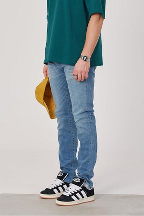 شلوار جین آبی مردانه پاچه تنگ NOMARC - کد 842653118
