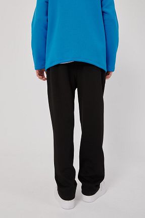 شلوار کرمگن مشکی زنانه بدون جیب NOMARC - کد 804840016