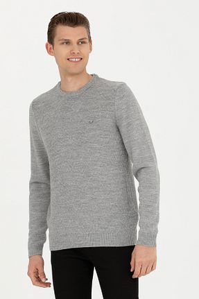 پلیور طوسی مردانه ساده U.S. Polo Assn. - کد 840037177