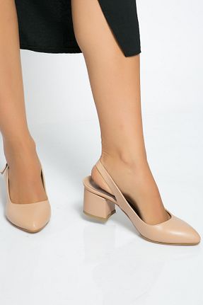 کفش مجلسی بژ زنانه چرم مصنوعی Shoes Time - کد 868061485