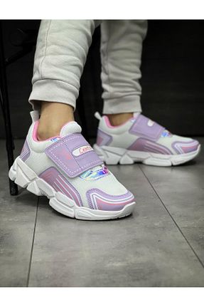 کفش اسنیکر بنفش بچه گانه چسبی mackrock sports - کد 790426793