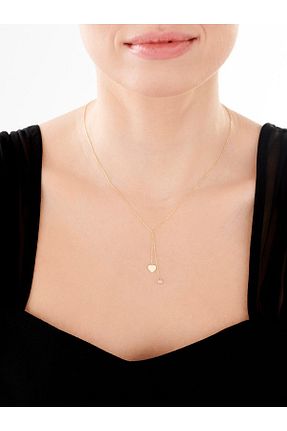 گردنبند طلا طلائی زنانه 14 عیار MİNİMAL - کد 868986830