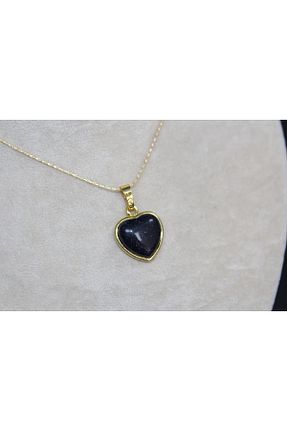 گردنبند جواهر آبی زنانه سنگ طبیعی Alina Jewelry - کد 868042727