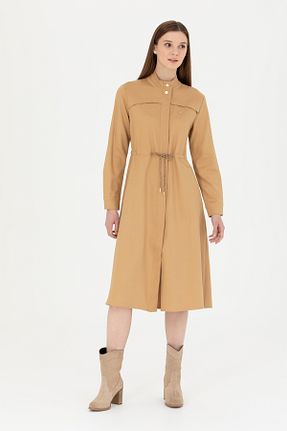 لباس بژ زنانه بافتنی U.S. Polo Assn. - کد 816961321